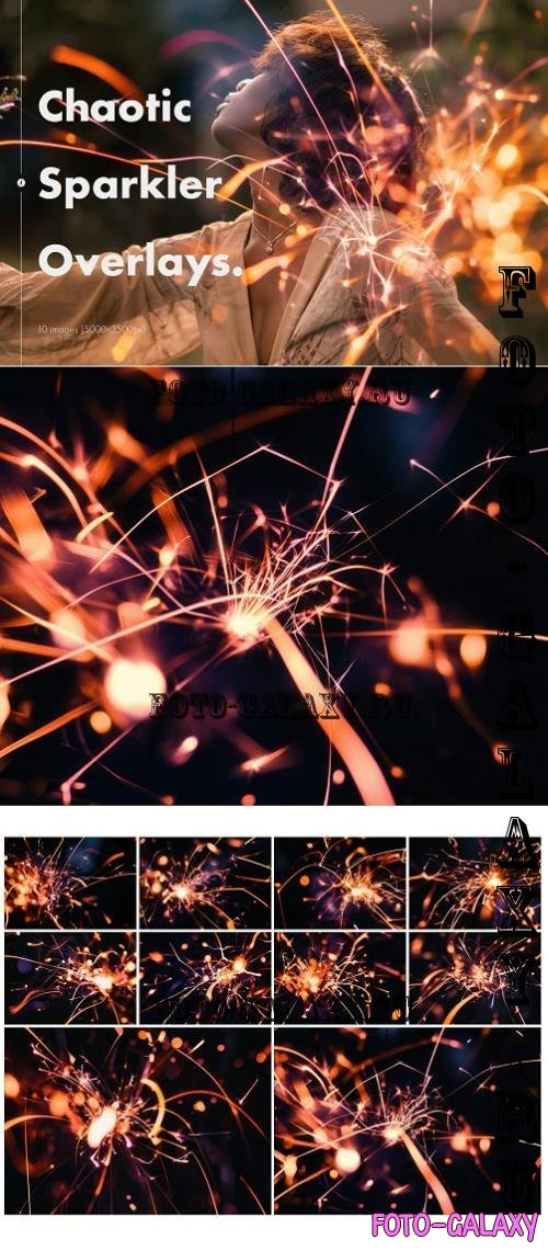 Chaotic Sparkler Overlays - G3DHJ4R