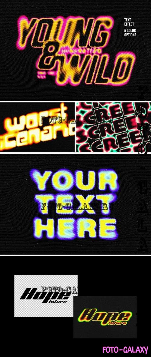 Wave Halftone Text Effect - 283391484