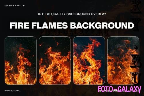 10 Fire Flames Background Overlays - M4HCZT6