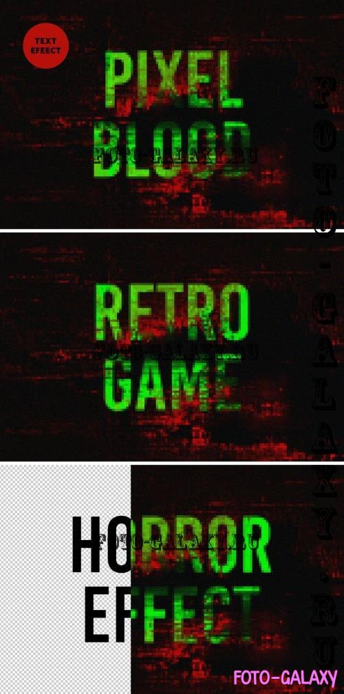 Bloody Pixel Text Effect - 283650642