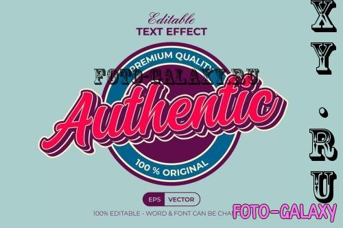 Authentic Text Effect Logotype Style - 282252512