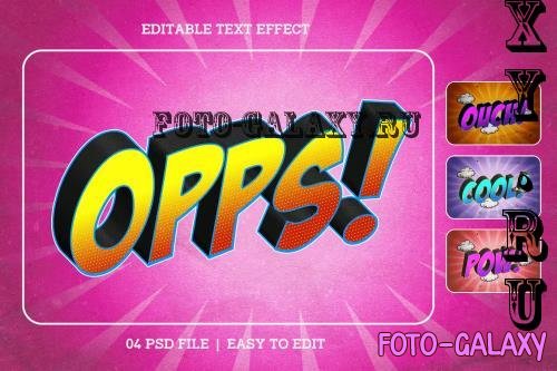 Comic Style Editable Text Effect Set RJUXHHU