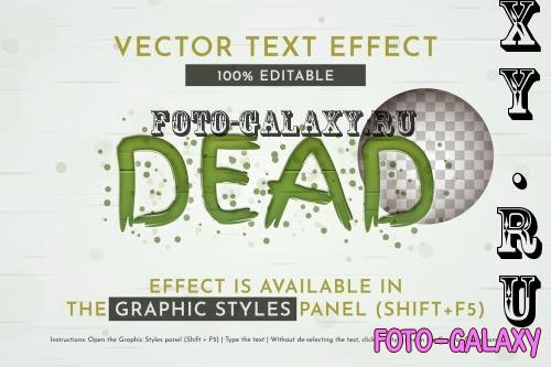 Dead Zombie Editable Text Effect V5Y3GAP