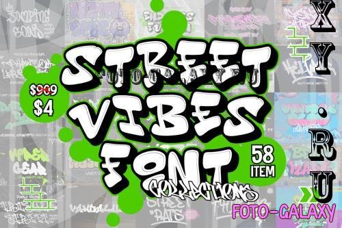 Street Vibes Font Bundle - 58 Premium Fonts