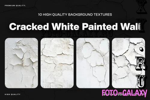 10 Cracked White Painted Wall Texture - ZZDZEYL