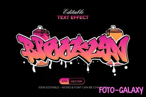 Brooklyn Text Effect Graffiti Style - 284277115