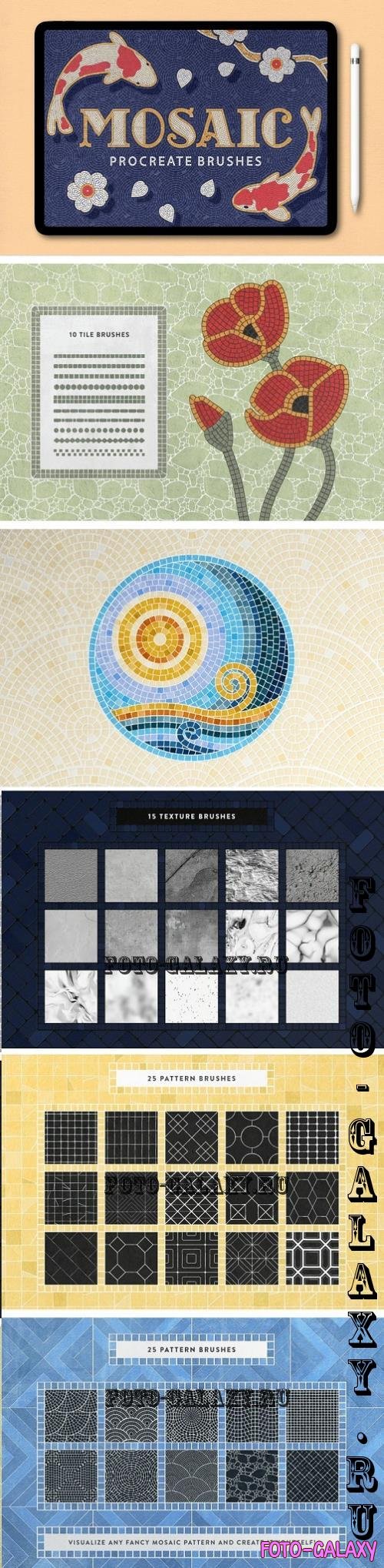 Mosaic Tile Procreate Brushes  - 6153316