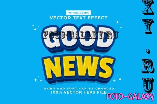 Good News 3d Vector Editable Text Effect - 2CF2VF9