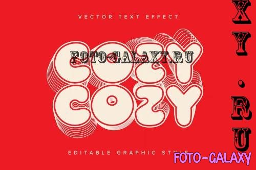 Layered Vector Text Effect Mockup - 4GF2DUD