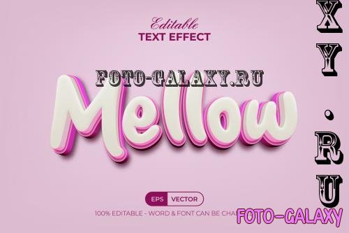 Mellow Text Effect Pink Style - 282451478