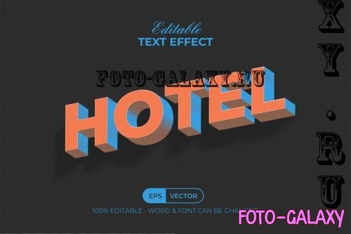 Vintage Text Effect Long Shadow - 283472716