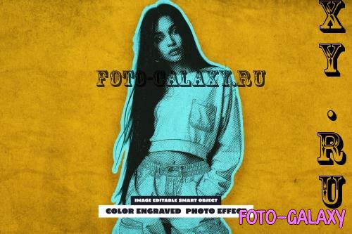 Color Engraved Photo Effect - 284340360 - FR5J9CA