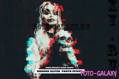 Horror Glitch Photo Effect - 284340344