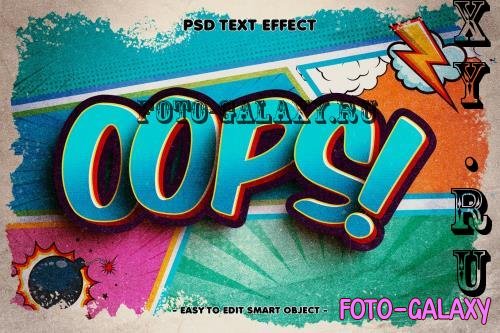 Oops Comic Style Editable Text Effect - DF9DPYB