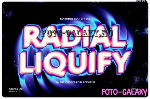 Radial Liquify Text Effect - RYZFKVH