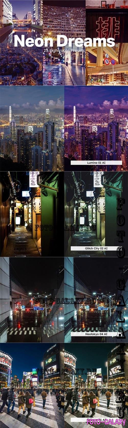 20 Neon Dreams Lightroom Presets LUT - 283849510