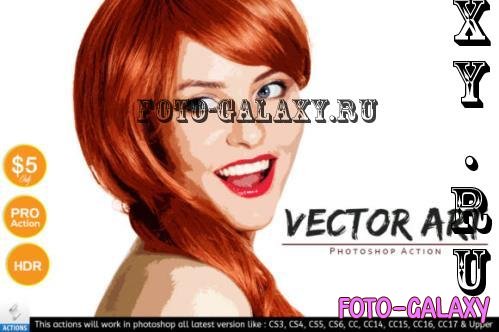 Vector Art - Photoshop Action - 1634312