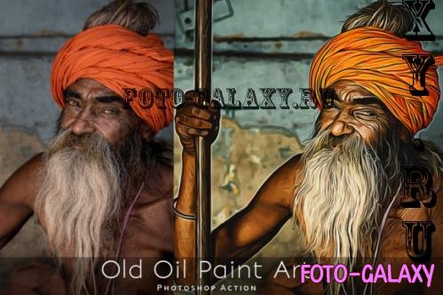 Old Oil Paint Art - Photoshop Action - 1704200