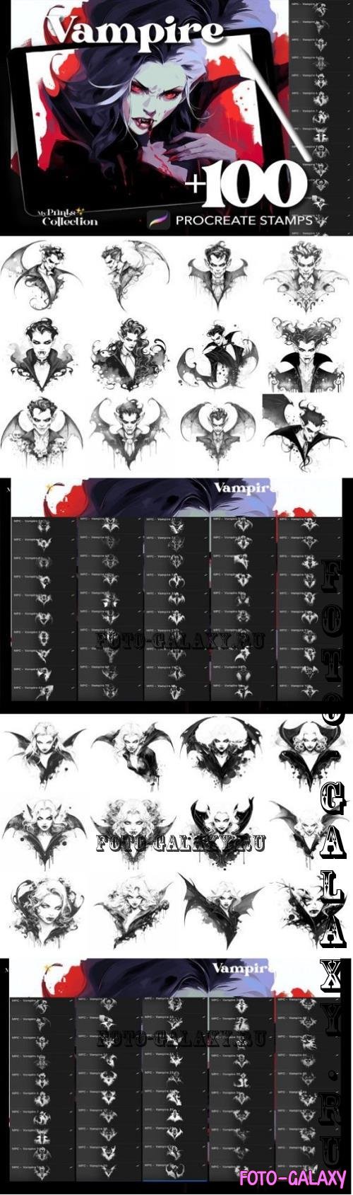 100+ Procreate Vampire Stamps