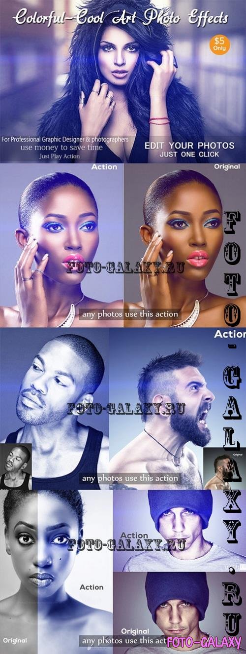 Colorful Cool Art Photo Effects