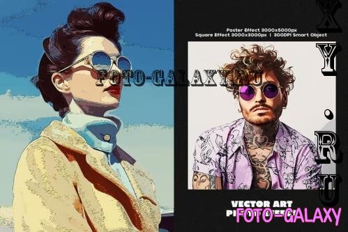 Vector Art Square,Poster Photo Effect - 284878558