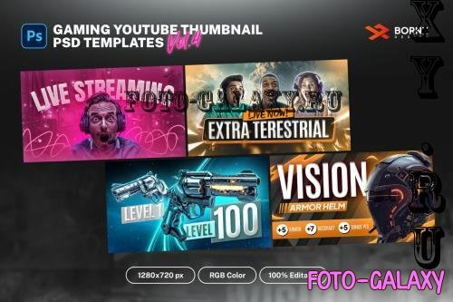 Gaming Youtube Thumbnail Templates - 283701485