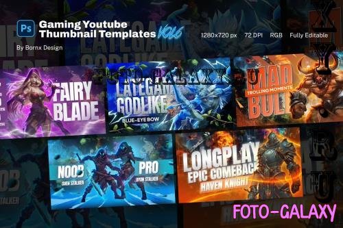 Gaming Youtube Thumbnail Templates vol 6 - U4QMBY5