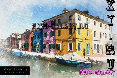 Watercolor Painting Photo Effect - M72J9AW