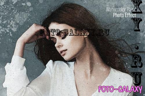 Watercolor Paint Photo Effect - VM5EQ8C