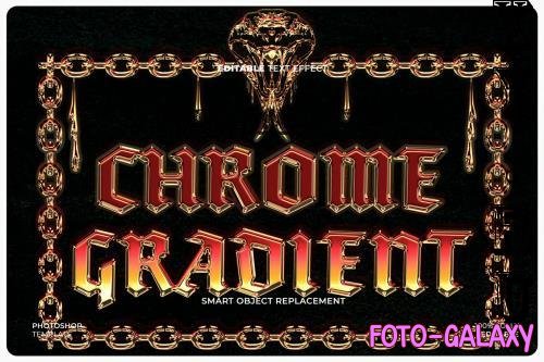 Gold Chrome Text Effect - R4H542P