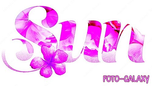 Pink Flowers Texture Text Effect 522345612