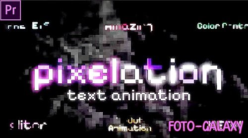 Text Pixelation Animation 2660791 - Premiere Pro Presets