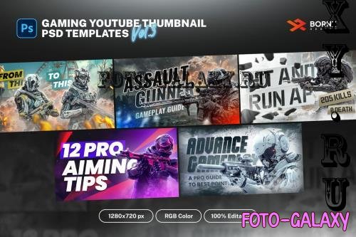 Gaming Youtube Thumbnail Templates vol 3 - 5QD8ZT5