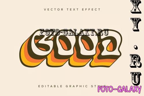 Retro Vector Text Effect Mockup - 94CW2E5