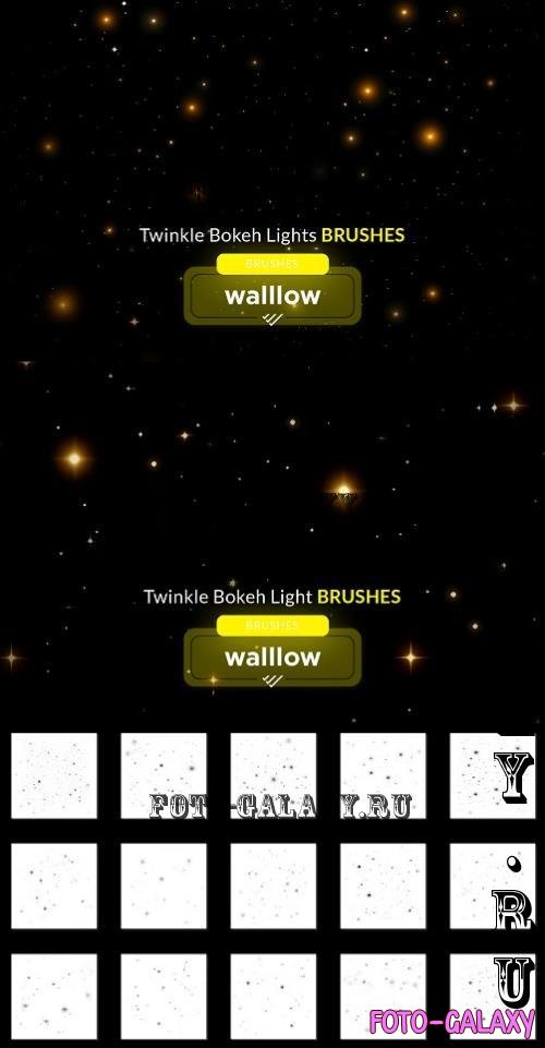 Twinkle bokeh light photoshop brush - 286080229