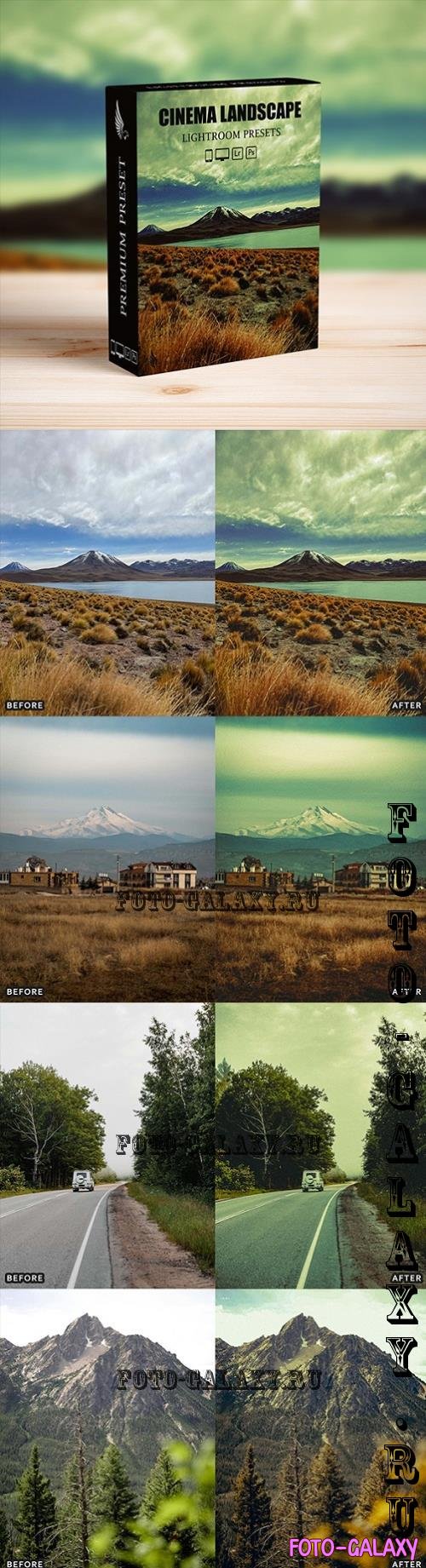 Landscape Cinematic Lightroom Presets Pack - 54300806