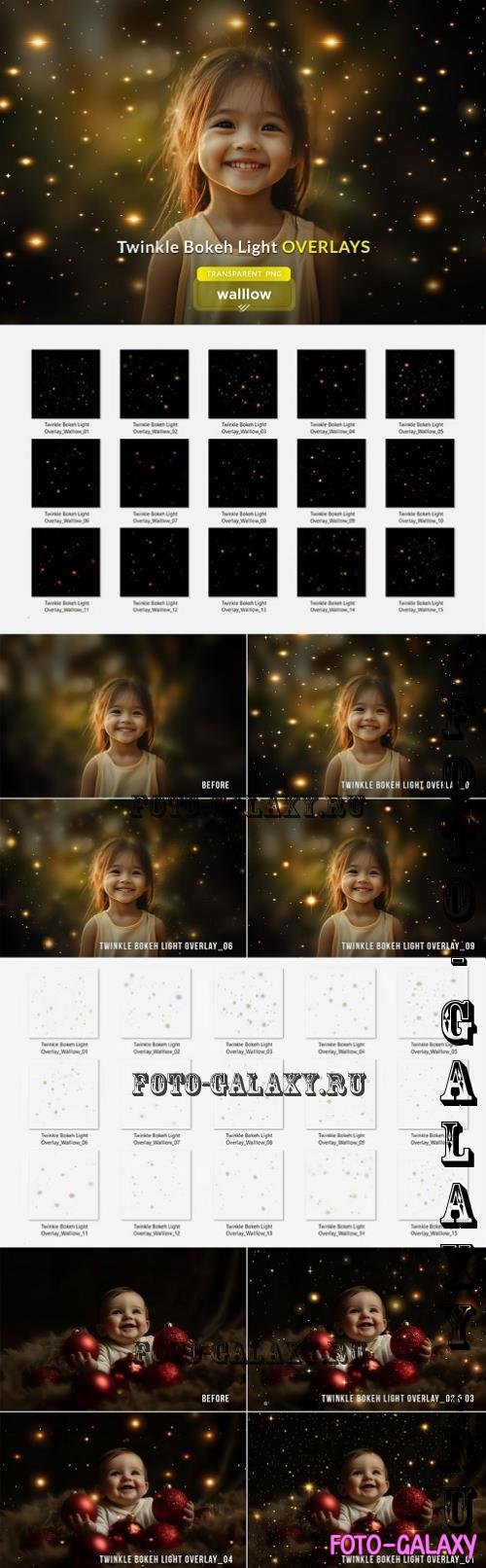 Twinkle Bokeh lights photo overlays - 286070545