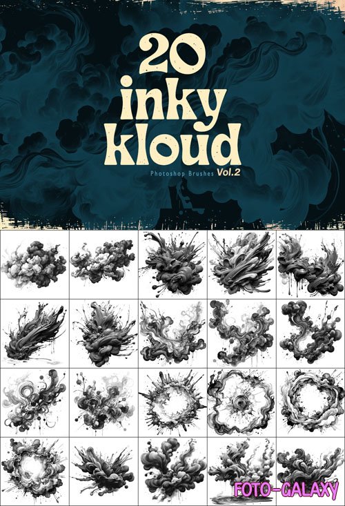 Inky Kloud Brushes for Photoshop Vol.2