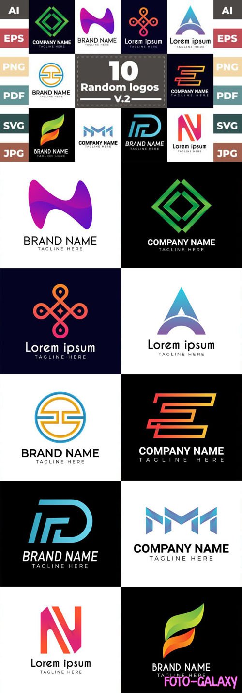 10 Random Logos Vector Design Templates