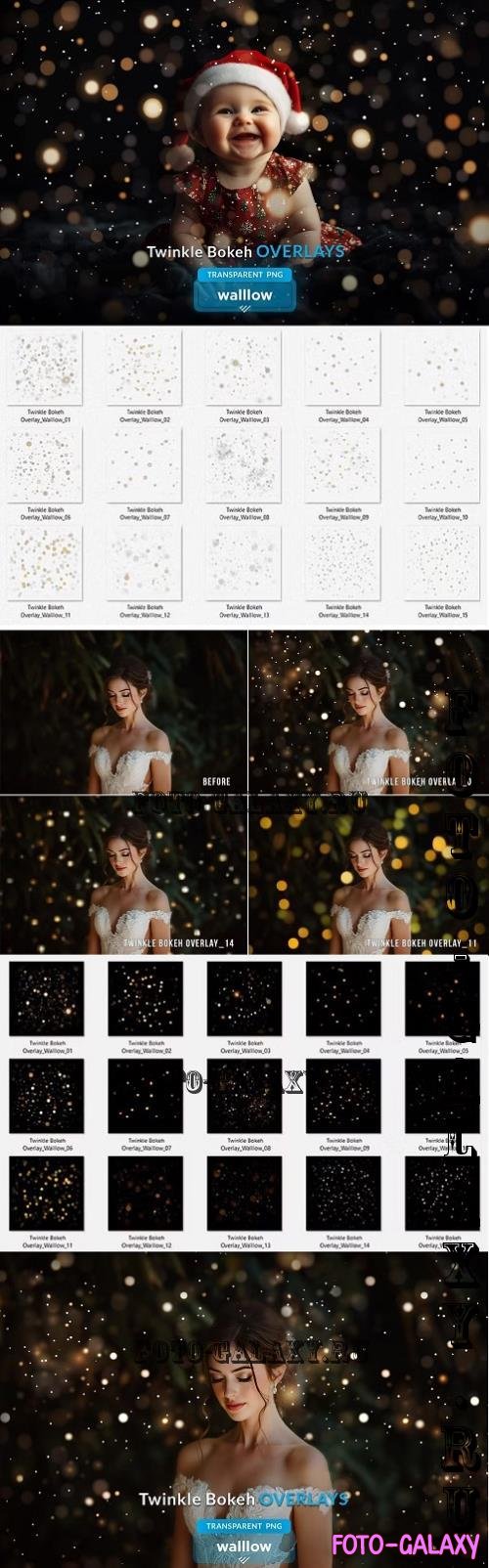 Twinkle Bokeh Photoshop PNG Overlays - 285910169