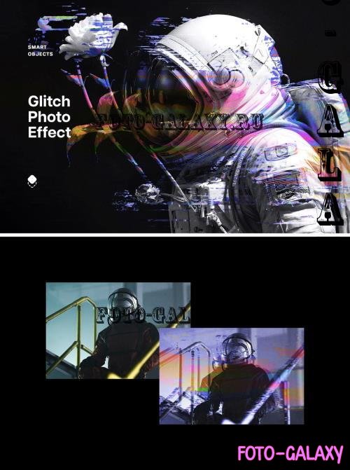 Glitch Displacement Photo Effect - 286133125