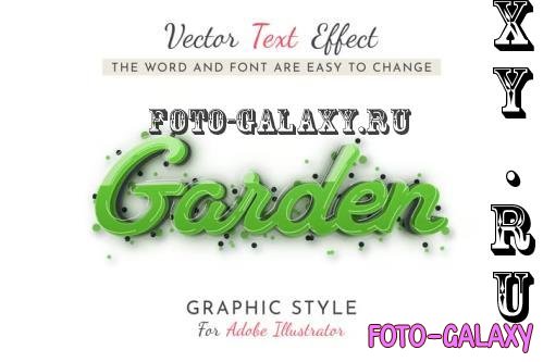 Green Garden Editable Text Effect - 284871487