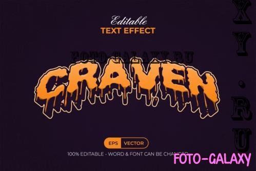 Halloween Text Effect Melted Style - 286070198