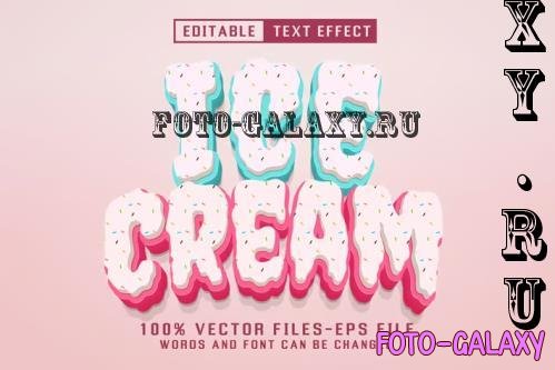 Ice Cream Editable Text Effect  - 5LLXARZ