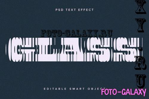 Reeded Glass Distortion PSD Text Effect - HHDLVZN