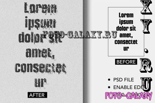 Distorted Text Efffect - 6QYXTGS