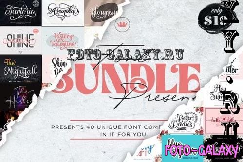 The Greatest Special Font Bundle - 40 Premium Fonts - 282206126