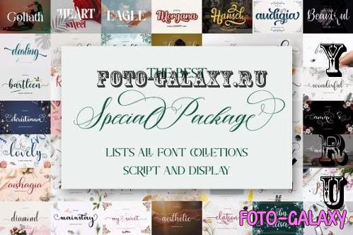 The Best Special Font Bundle - 53 Premium Fonts