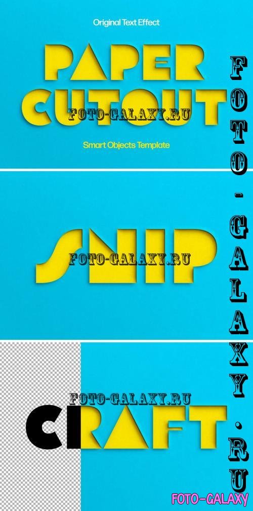 Colorful Paper Cutout Text Effect - 286134926