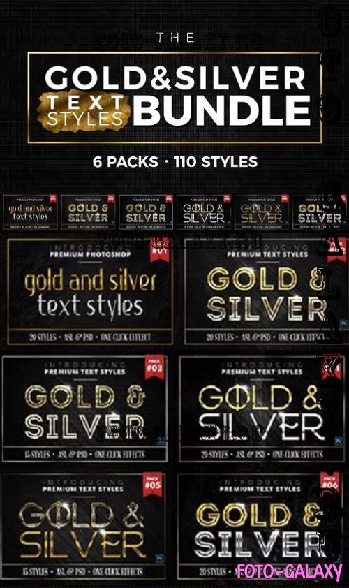 BUNDLE: Gold & Silver Text Styles - 1402373